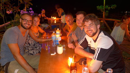 Unser Besuch ist da!!  Wick und Schore! Zur Feier des Tages gingen wir abends ausnahmsweise mal schick essen 