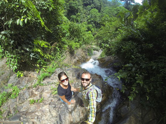 Huoi Toh Waterfall, auch wieder nur ein kleiner Ausschnitt...der Wasserfall hat eigentlich 7 Stufen, wir waren mittendrin 