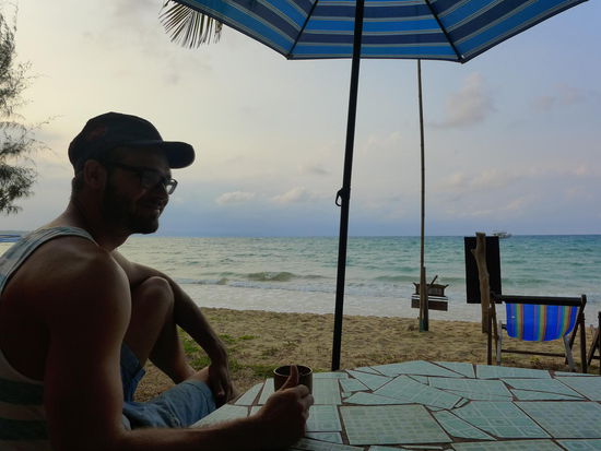 Frühstück am Meer - daran könnte man sich glatt gewöhnen...