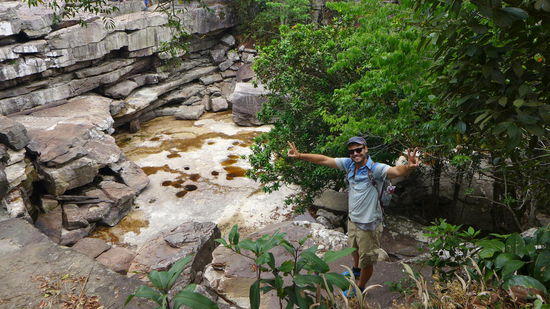 Hier sollte eigentlich ein Wasserfall sein...aber es ist ja Trockenzeit