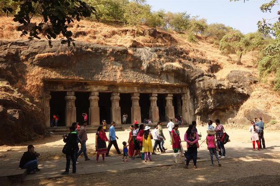 einer der 5 Felsentempel