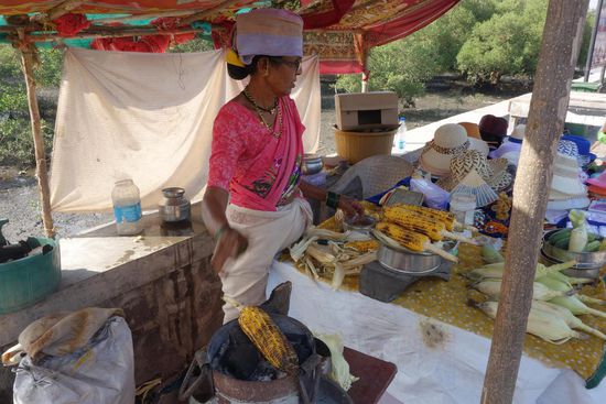 statt Kaffee und Kuchen gibt es heute gerösteten Mais