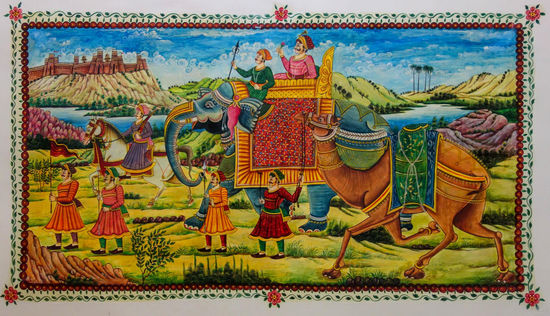 Wandgemälde in meinem Hotelzimmer