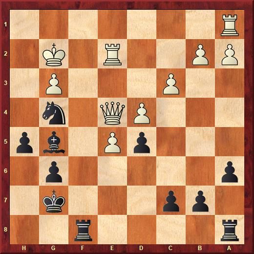 Shrija K M - Wolf Walter
Vielleicht ist meine Stellung aus der 1.Runde auch was für Hobbyspieler.
Darf weiß am Zug mit der Dame den Bauern auf d5 schlagen?
Lösung am Ende dieses Kapitels.