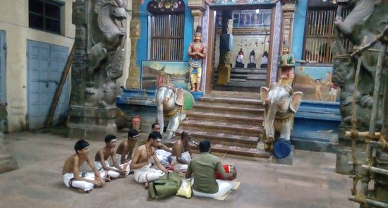 ein über Lautsprecher übertragener Sänger sorgte für zusätzliche Stimmung