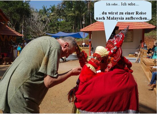 in einem hinteren Winkel von Indien
