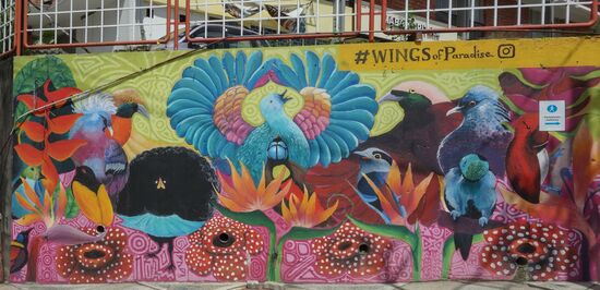 Street-Art in KL - die Malaien haben einen Sinn für Schönheit