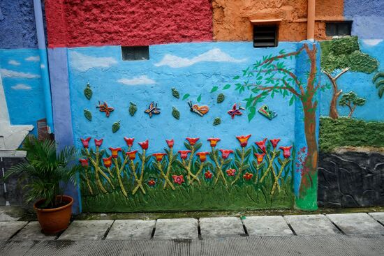 Straßenverschönerung auch hier 
der Mensch wil es ja von Natur aus schön haben,. ohne sauberes Wasser bleibt dies aber ein schwieriges Ziel