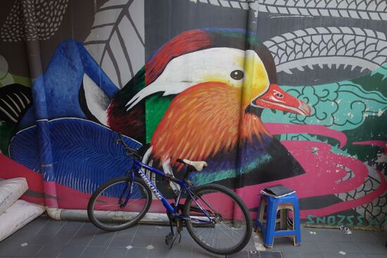 In den Strassen von Kuala Lumpur's China Town