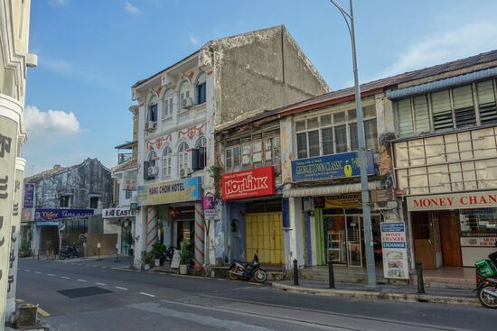 am Ende der Chulia Street - das Hotelangebot in Georgetown ist reichlich, 
...jedenfalls in der Nebensaison