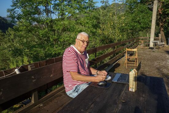 Frühstück draußen