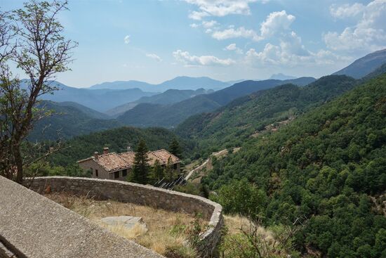 Die Landschaft bei Castellar de n'Hug, ein von Touristen gern besuchter Ort