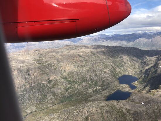 Erster Eindruck der rauen Landschaft
