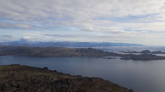 Blick nach Süden die Küste entlang