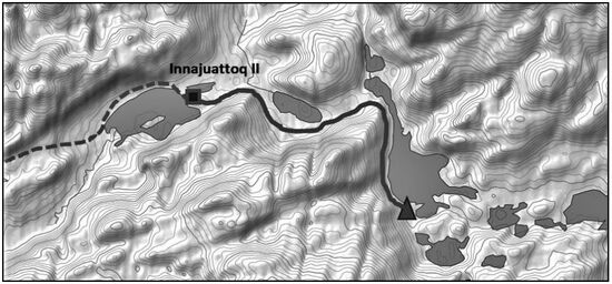 Sechste Etappe:  10 km - bis zum "schönen Zeltplatz"