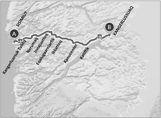 ACT - Gesamtstrecke mit Hütten
