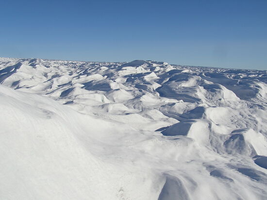 Die Oberfläche ist nicht eben.