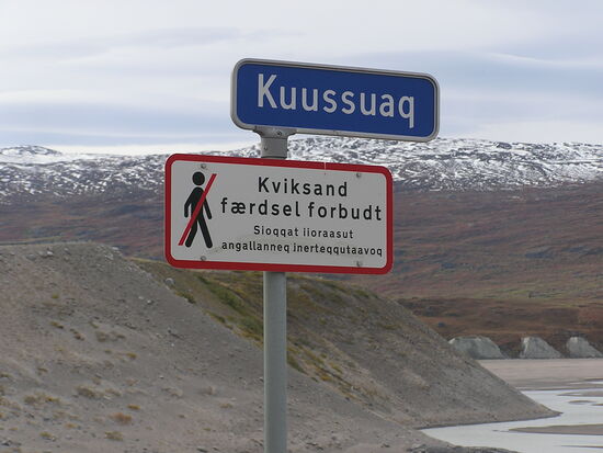 Warnung vor gefährlichen Treibsand-Feldern