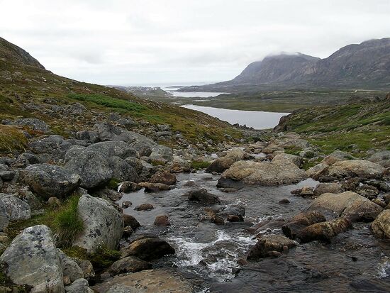 Blick zurück Richtung Küste