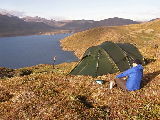 Herrlicher Zeltplatz mit Blick auf den Fjord