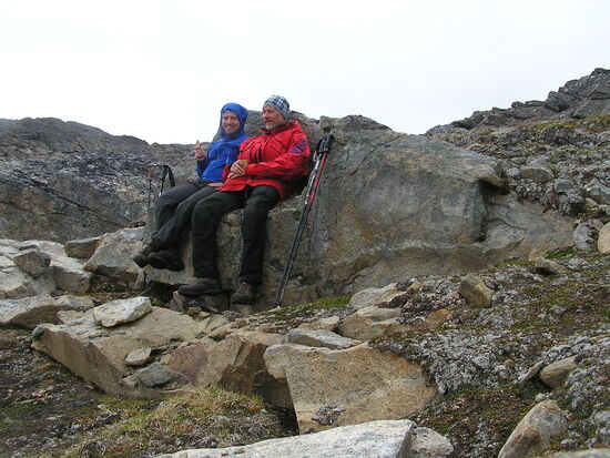 Natürliche Pausenbank