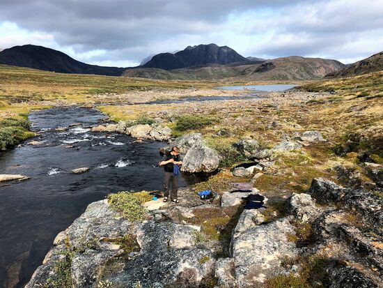 Badeplatz nahe der Hütte