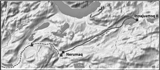 Fünfte Etappe: 17 km - bis zu den Innajuattoq-Hütten