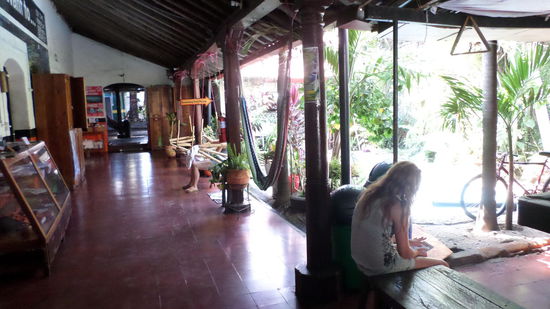 Bigfoot-Hostel Innenhof