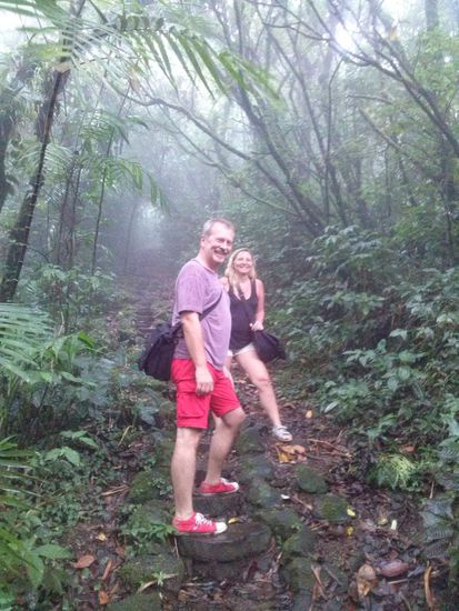 Wanderung im Wolkendunst