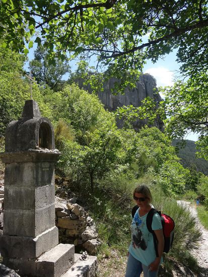 der Kreuzweg mit 15 Haltepunkten, zum besinnen und verschnaufen