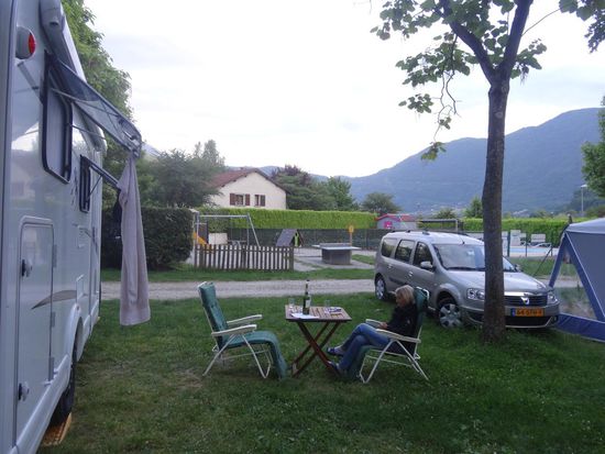 Nachmittag, Ankunft auf dem CP "Le bois de Cornage"