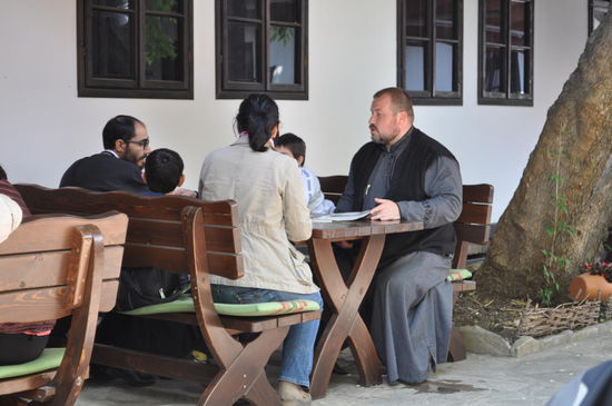 Selbst der Patriarch von Dobrich speist hier