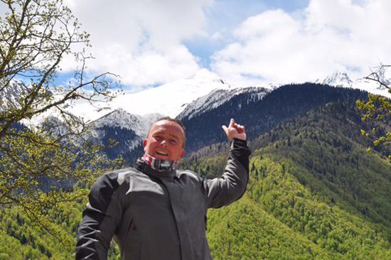 das sind die Fünftausender . . . im Kaukasusgebirge