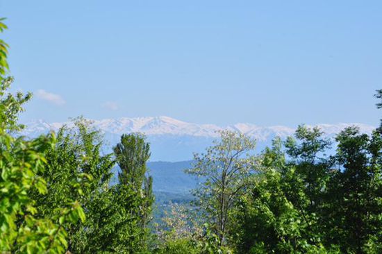 Da fahren wir noch hin. ImHintergrund die noch massiven Schneekappen . . .