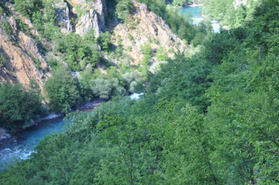 hier das Raftingeldorado in der Taraschlucht!