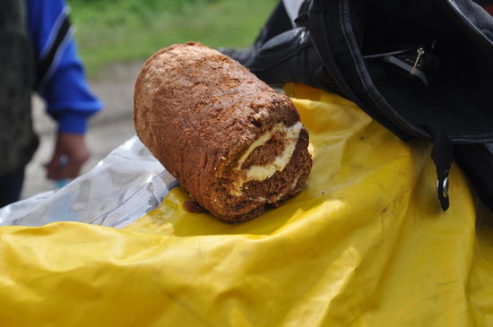 Das ist der Frankfurter Kranz von der freundlichen moldavischen Frau, den wir all