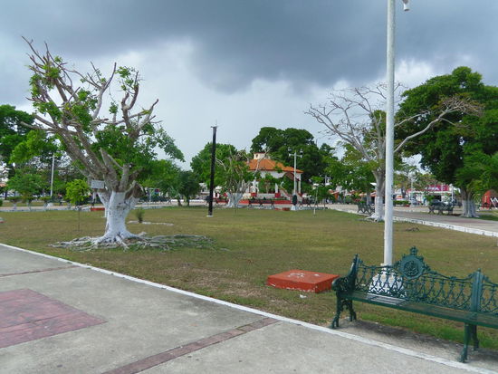 Zentrum vom eher verschlafenen Bacalar