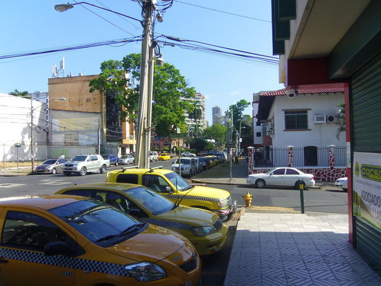 Straße von unserem Hotel