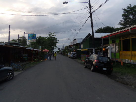 Straße von unserem Hotel
