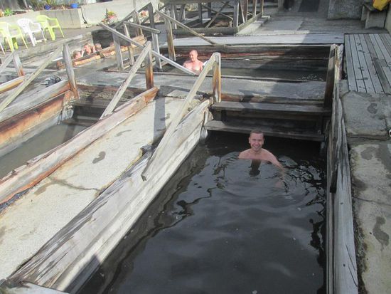 Heiße Schlammbäder