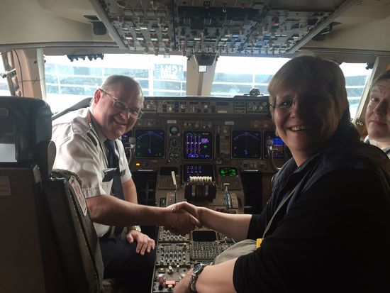 Der Kapitän des Jumbo-jets