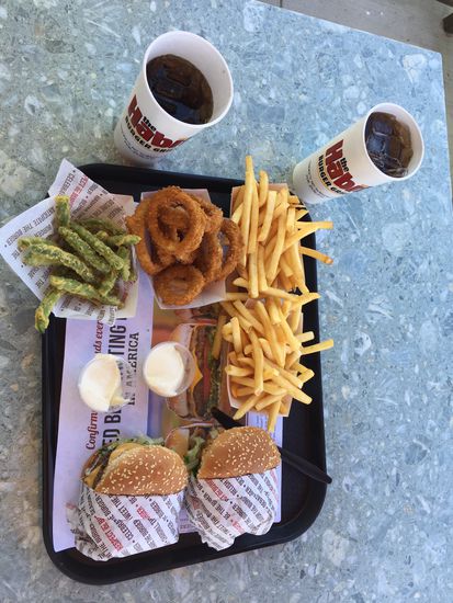 das klassische amerikanische Mittagessen