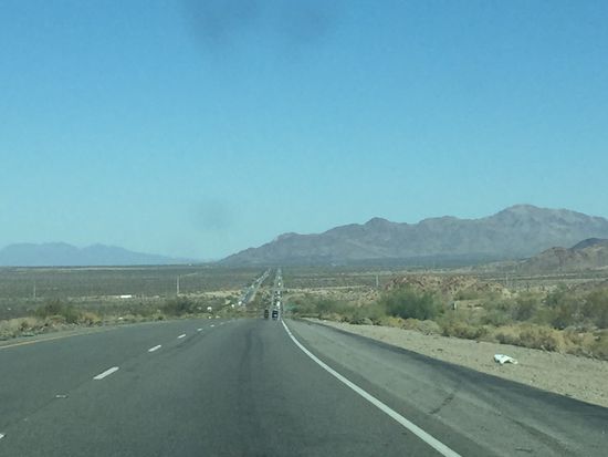 stundenlang geradeaus