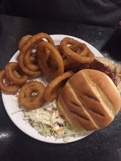 .....und Onion-rings....