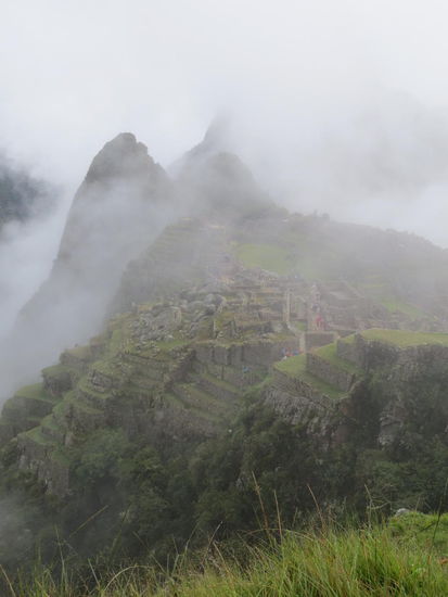 Machu Picchu im Nebel