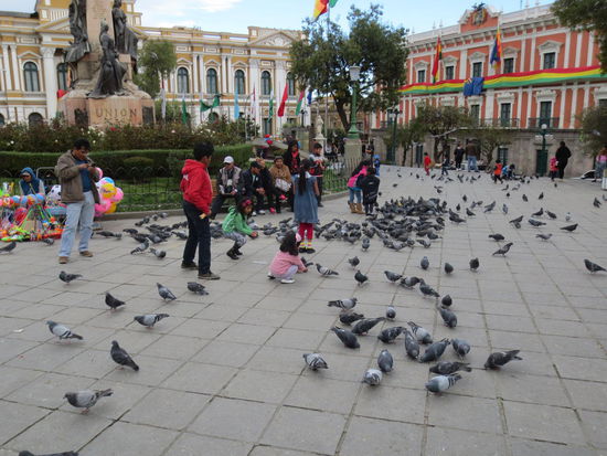 Auf der Plaza Murillo