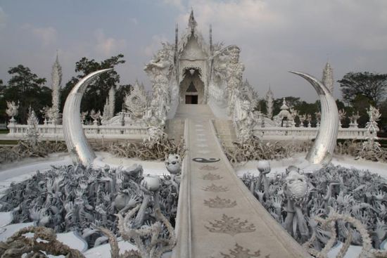 Der weiße Tempel von Chiang Rai.