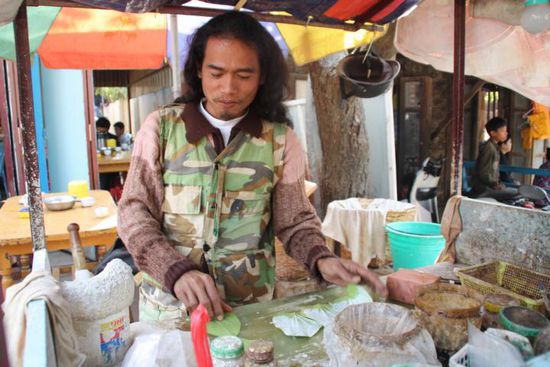 Herstellung der Betelnüsse