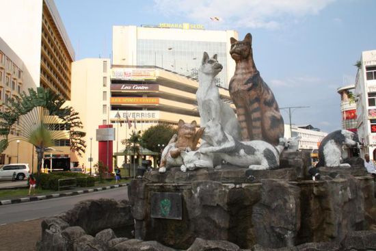 Kuching(Borneo)-Die Stadt der Katzen.