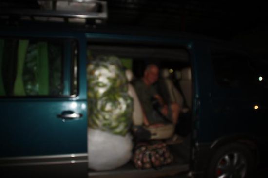 Mangotransporter auf dem Weg nach Pakse.